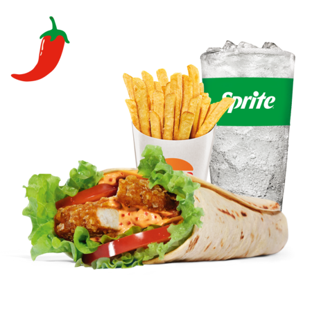 Menu Spicy Crispy Chicken Wrap