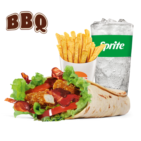 Menu Bbq Crispy Chicken Wrap