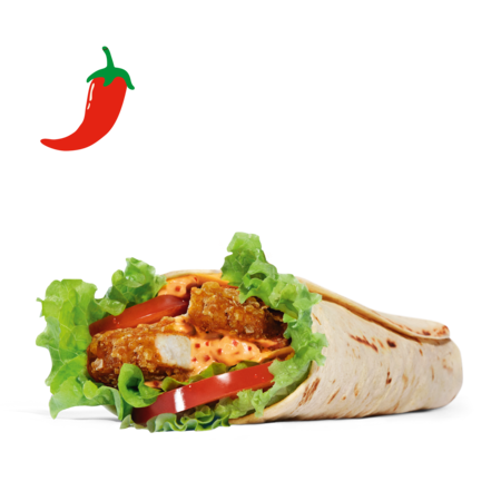 Spicy Crispy Chicken Wrap
