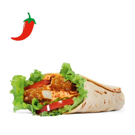 Spicy Crispy Chicken Wrap
