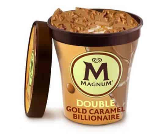 Magnum Becher Double Gold Caramel Billionaire, 440ml