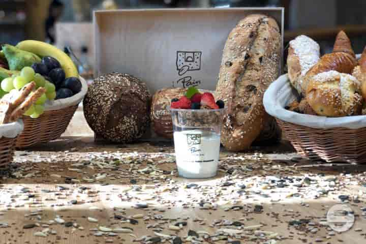 Homemade Organic Granola Parfait with Mixed Berries